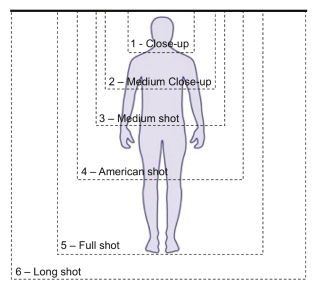 Figure 3. Basic types of field sizes for newscast participants.