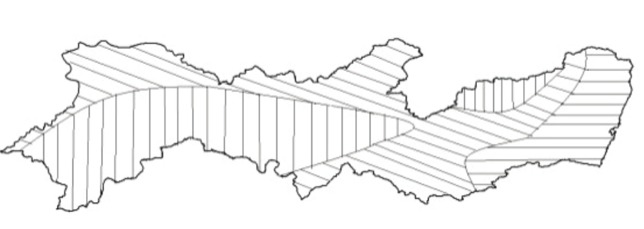 Clustering of
94 meteorological stations using k-means methodology.