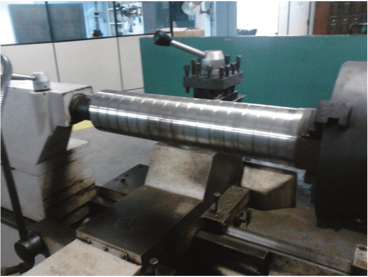  External cylindrical turning
process.