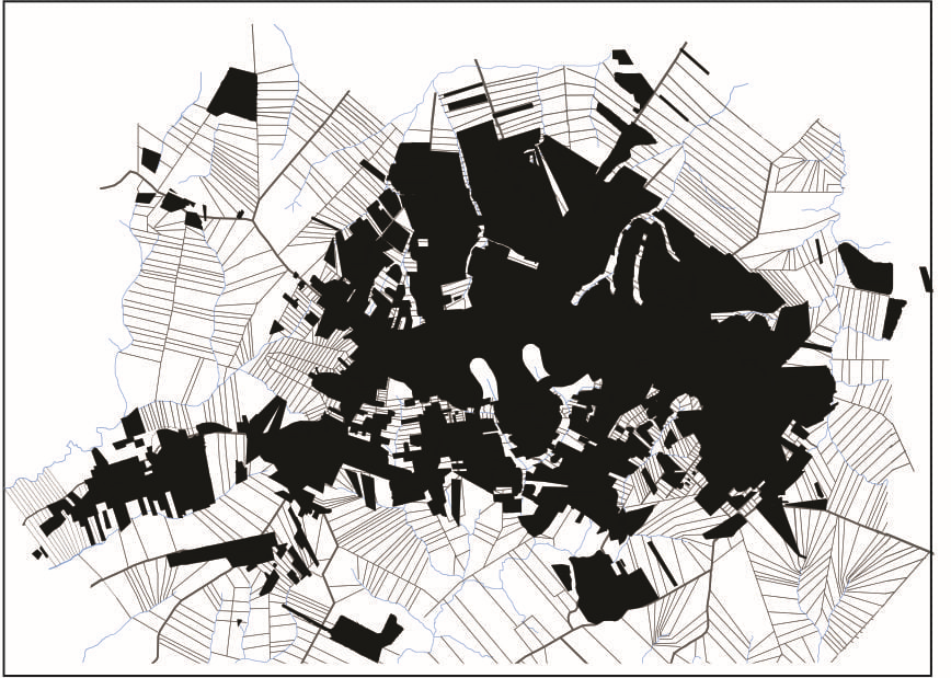 Compact urban area of Maring&aacute; 2011-2016. Source: Companhia Melhoramentos Norte do Paran&aacute;, Prefeitura do Munic&iacute;pio de Maring&aacute;, Prefeitura do Munic&iacute;pio de Sarandi, Prefeitura do Munic&iacute;pio de Pai&ccedil;andu. Developed by authors.