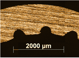 Capillary structure: Grooved Heat Pipe &ndash; SEM micrograph.