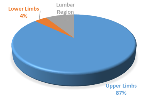 Figure 5. Ergonomic Demand on the outside plaster activity.