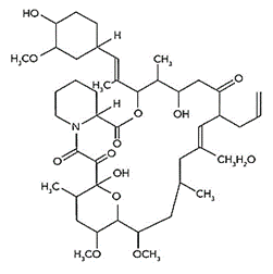 Figure 1. Structural formula of FK-506 (White, Lawson, Masters, & McLaughlin, 2016).