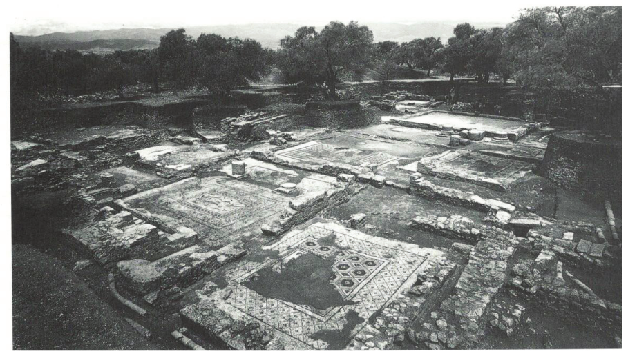 Ruins of the House of Menander. Photo of the Southeast wing of the
House of Menander (3rd century).