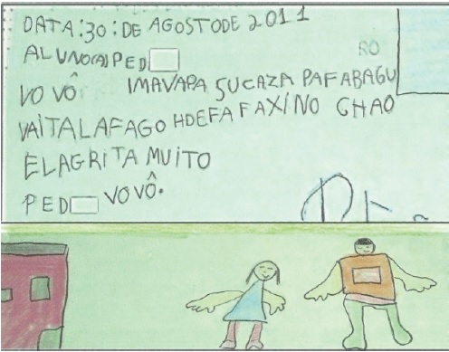 Carta de Ped para a av&oacute;.