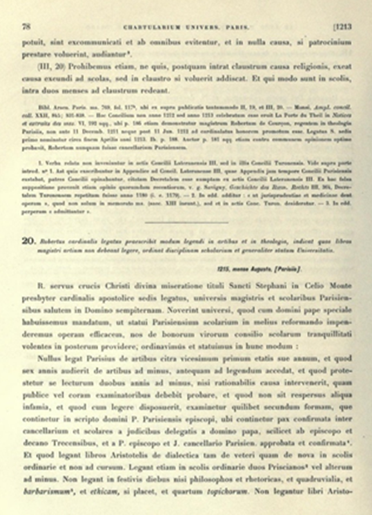 Ensino da Ética: 1.ª referência