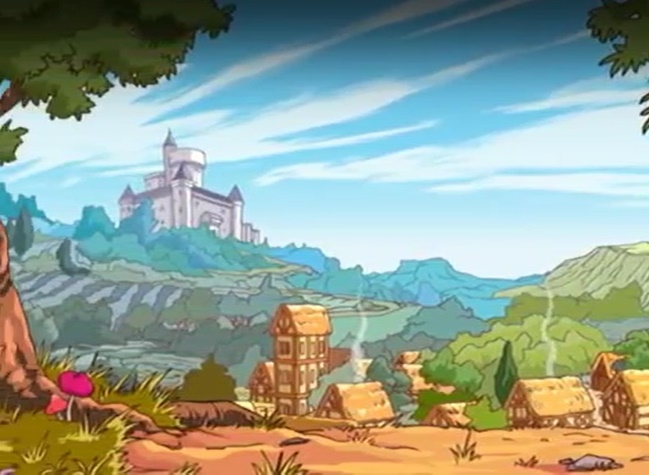 Ambiente medieval (&lsquo;Tr&ecirc;s Espi&atilde;s Demais&rsquo;). Fonte: Recuperado de https://www.youtube.com/watch?v=7ztljolVZi0.