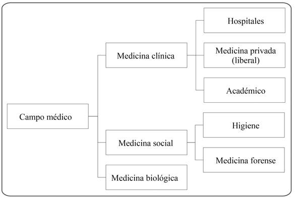 El análisis espacial del campo médico francés