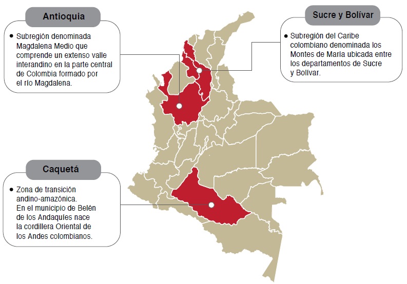 Mapa político de Colombia