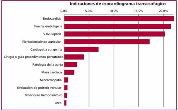 Indicaciones de ecocar-diograma transesof&aacute;gico