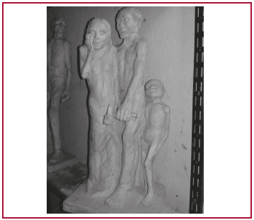 &ldquo;Los sin trabajo&rdquo; Escultura, 2019