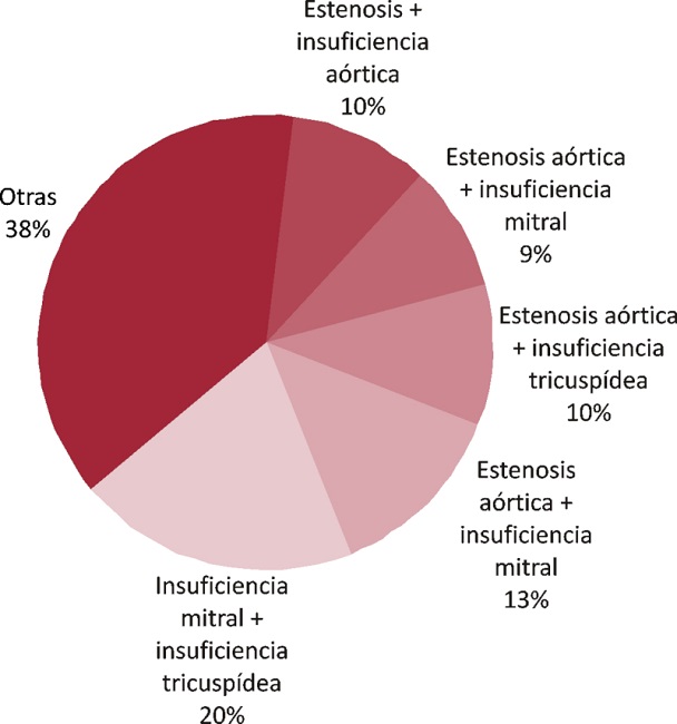 Presentaciones de valvulopat&iacute;as significativas combinadas