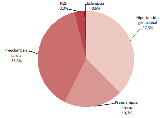 Presentaci&oacute;n cl&iacute;nica de los des&oacute;rdenes hipertensivos del embarazo de las pacientes con seguimiento completo (n = 152)