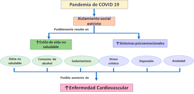 Efecto potencial del aislamiento social sobre los factores de riesgo cardiovascular