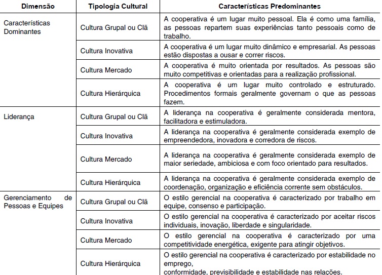 Características de cultura organizacional