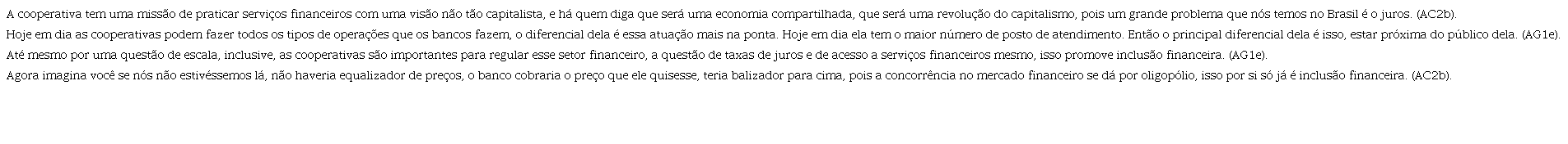 Considerações sobre a importância das Cooperativas de Crédito na Inclusão Financeira.