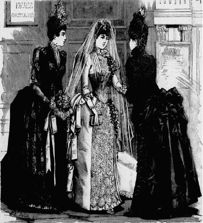 Ilustração de moda para noivas.