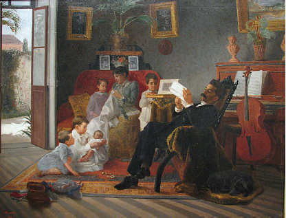 Cena de família de Adolfo Augusto Pinto. 