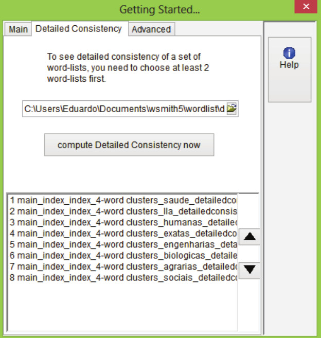 Detailed
Consistency List.