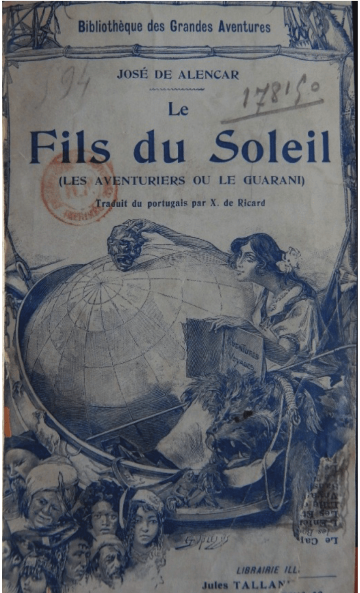 Capa de Le fils du soleil, publicado pela editora Tallandier.
Exemplar conservado na Biblioth&egrave;que Nationale de France.  

 
