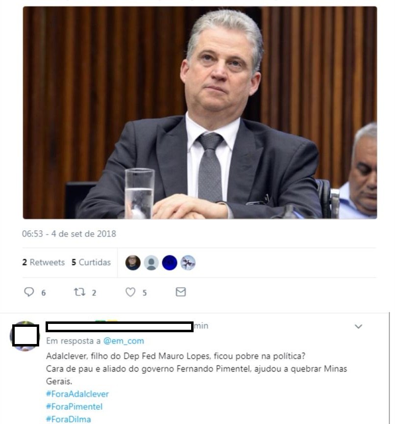 ‘Out’ hashtag targeted at politicians.