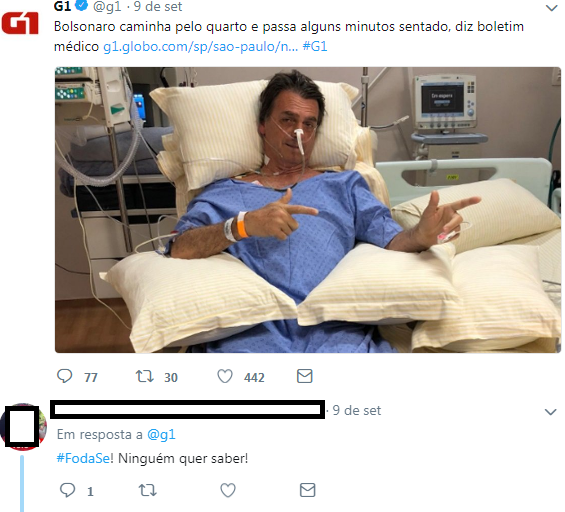 ‘Fuck you’ hashtag.