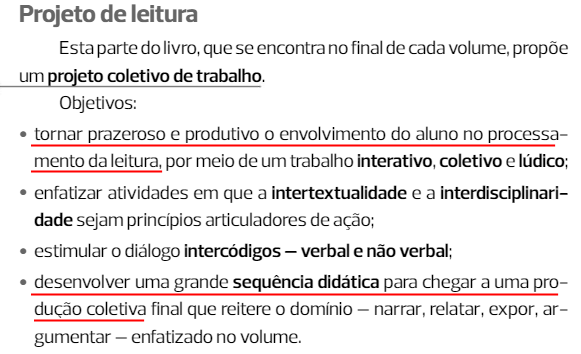 Objetivo de leitura 7: Ler para realizar um projeto escolar.