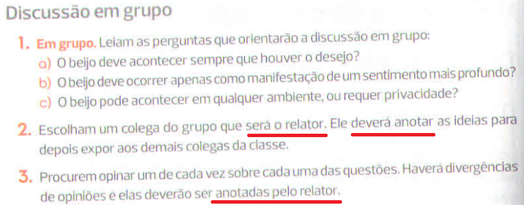 Objetivo de leitura 8: Ler para discutir com os colegas acerca dos sentidos dos textos.