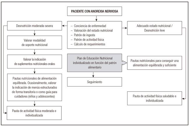 Estrategia de soporte nutricional ambulatorio en el abordaje de la anorexia nerviosa.