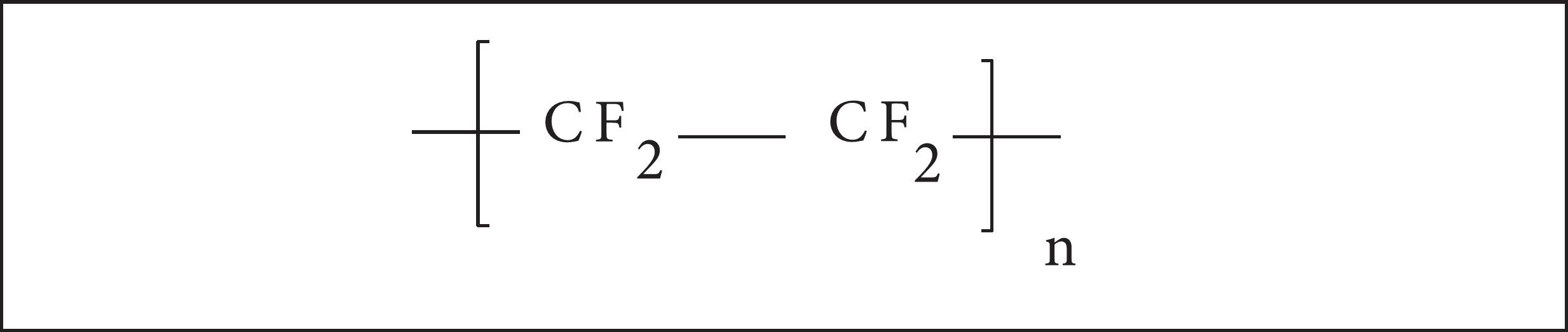 Teflon (polytetrafluoroethylene or PTFE).