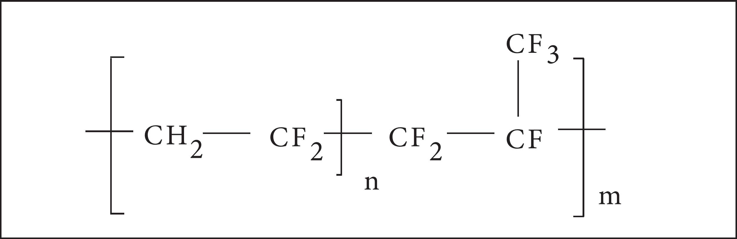 Viton (vinilydene fluoride/hexafluoropropylene copolymer).