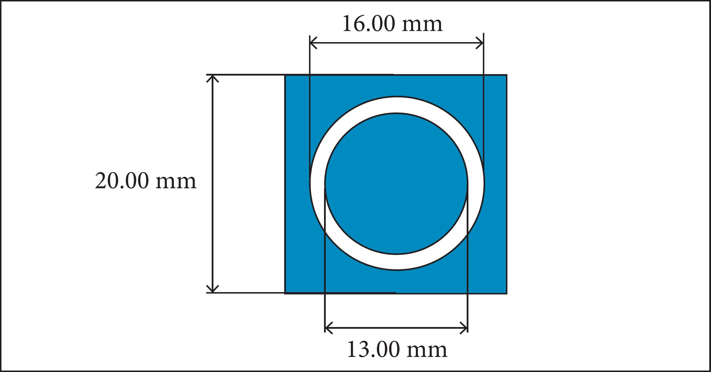 FSS unit cell and main dimensions.