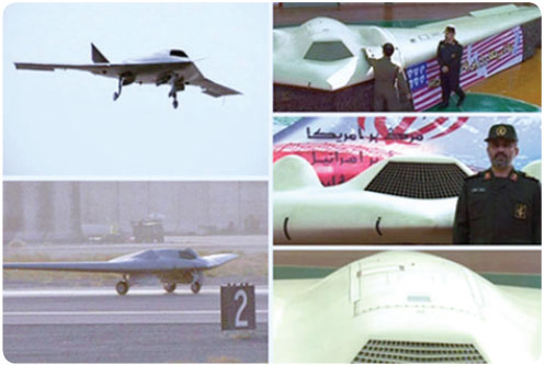 US-RQ 170 Sentinel action, in Iran (Petersomn 2011).