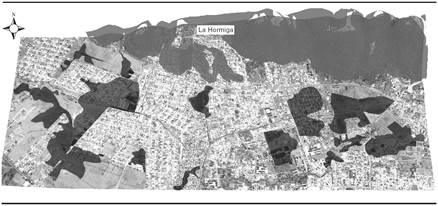 Localizaci&oacute;n de la zona de La Hormiga, en la parte norte de la ciudad de San Crist&oacute;bal de Las Casas