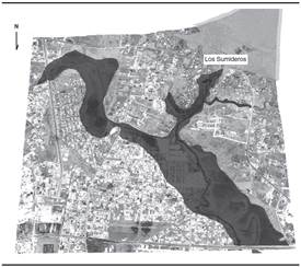 Localizaci&oacute;n de la zona de Los Sumideros en la ciudad de San Crist&oacute;bal de Las Casas
