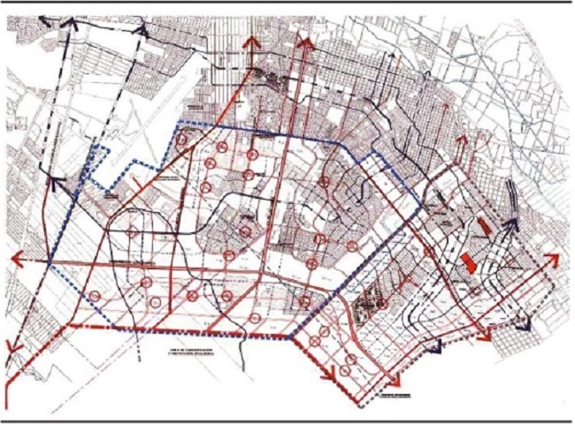 &Aacute;rea de aplicaci&oacute;n de estrategias: Zona Sur y Lote Bravo