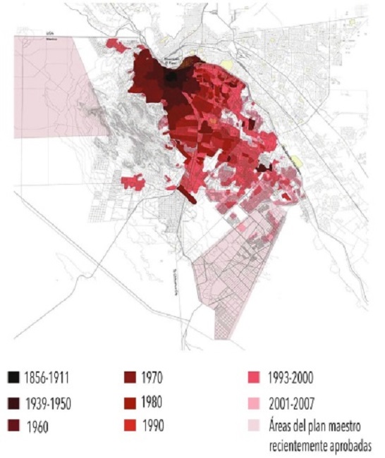 Expansi&oacute;n urbana de Ciudad Ju&aacute;rez