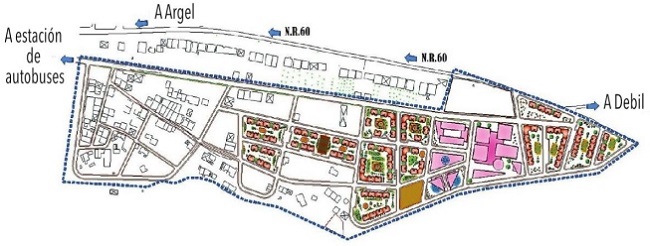 Proyecci&oacute;n del LOP n&uacute;m. 7 en la ciudad de Hammam Dhalaa, sobre el terreno