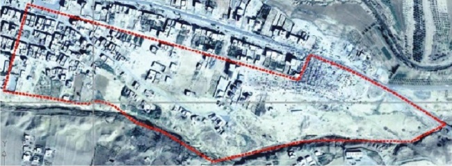 Proyecci&oacute;n del LOP n&uacute;m. 7 en la ciudad de Hammam Dhalaa, sobre el terreno