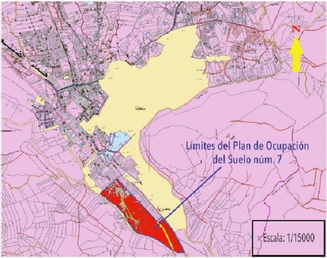 Localizaci&oacute;n del LOP n&uacute;m. 7 en la ciudad de Hammam Dhalaa