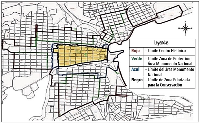 Zonificación del centro histórico de la ciudad de Matanzas 