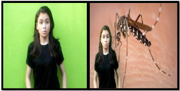 Demonstra��o da edi��o com a t�cnica Chroma-key�.