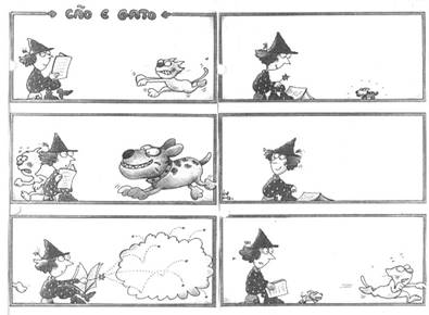 Ilustraci&oacute;n utilizada en la primera sesi&oacute;n observada (La Bruja, el perro y el gato)