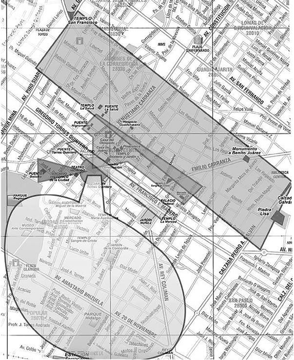Conformaci&oacute;n de los n&uacute;cleos simb&oacute;licos a partir de su ubicaci&oacute;n geogr&aacute;fica