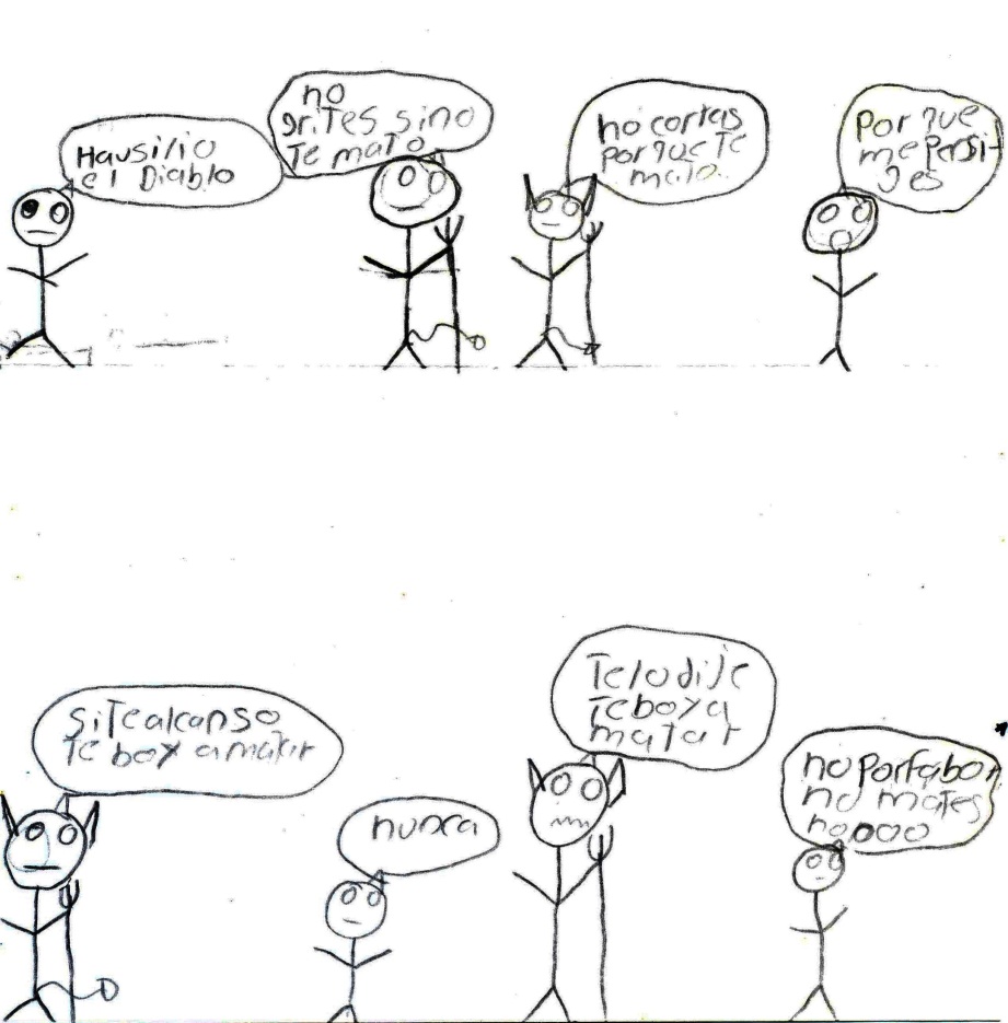 
		
	
	
		
			
				
					Cómic sobre las tendencias asesinas del diablo 
				
			
		