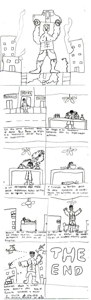 
		
	
	
		
			
				
					Cómic sobre la historia de Hulk