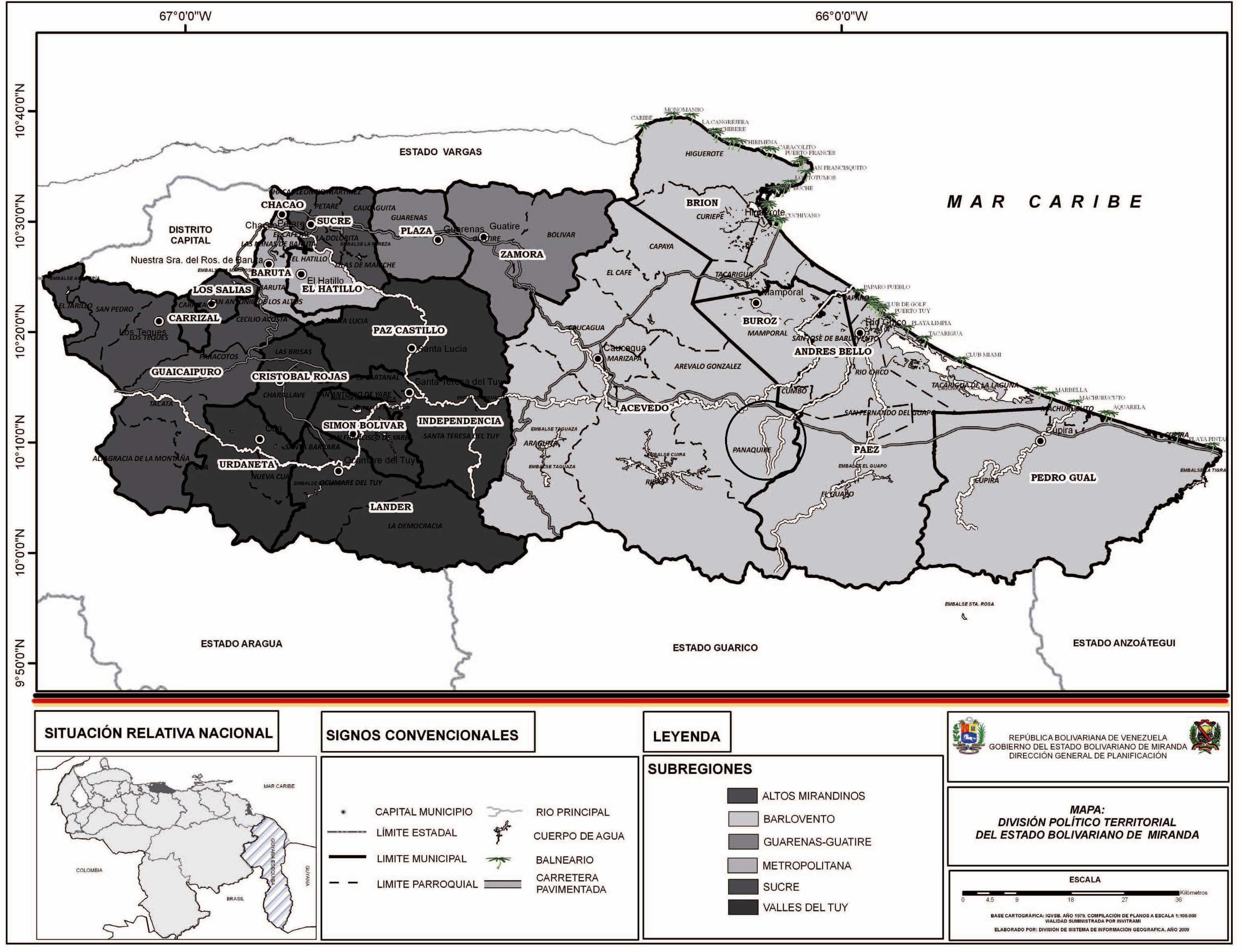 
		
	
	
		
			
				
					Ubicación de Panaquire, Estado de Miranda, Venezuela 
				
			
		