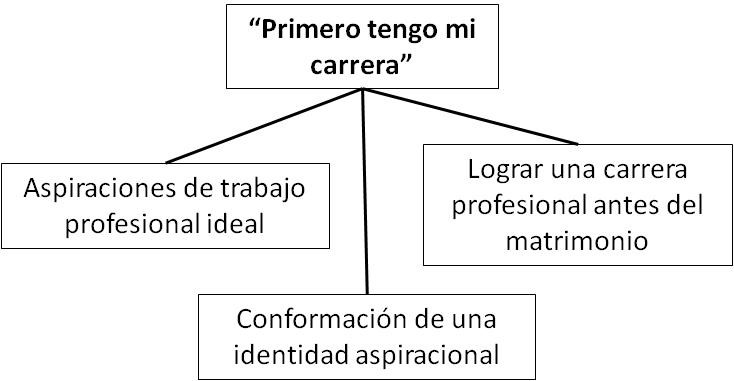 Ejes de significaci&oacute;n del modelo cultural &ldquo;Primero tengo mi carrera&rdquo;