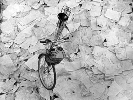 Zoom sur le Tapis de Copies et Garage &agrave; Bicyclettes