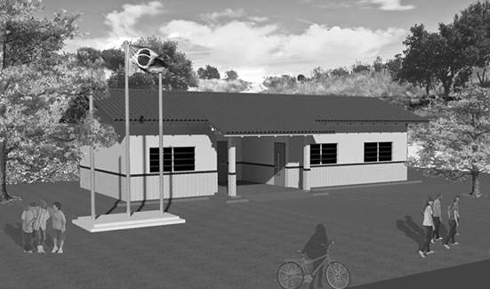 Projeto de Escola com uma Sala de Aula Padr&atilde;o FNDE com Indica&ccedil;&atilde;o para Escolas Ind&iacute;genas e Quilombolas